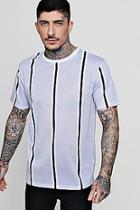 Boohoo Sports Stripe Sublimation T-shirt