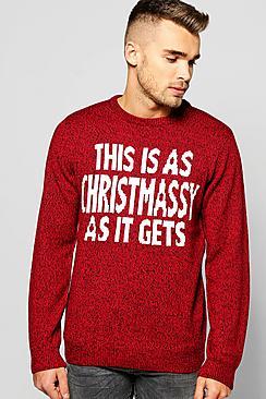 Boohoo Christmas Slogan Jumper
