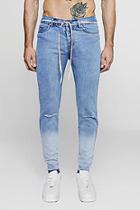 Boohoo Skinny Fit Bleach Jeans With Repaired Knees