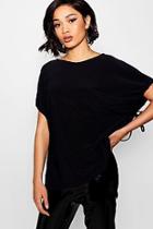 Boohoo Amelie Draw Cord Sleeve T-shirt