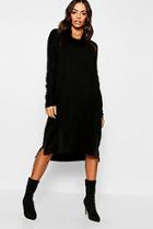 Boohoo Round Neck Knitted Dress