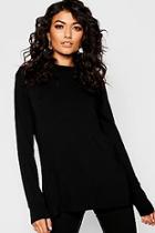 Boohoo Split Side Light Weight Sweatshirt