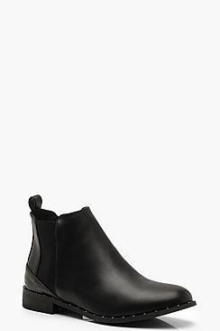 Boohoo Elastic Gussett Chelsea Boots