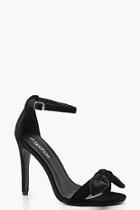 Boohoo Bow Front Two Part Heels