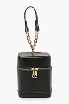 Boohoo Mini Charm Strap Box Bag