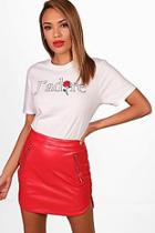 Boohoo Jade J'adore Rose Print Tee