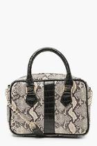 Boohoo Faux Snake Bowling Bag