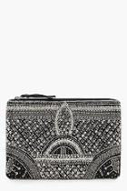 Boohoo Rebecca Deco Beaded Clutch Bag