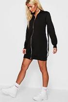 Boohoo Sports Tricot Panelled Zip Through Dress