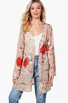 Boohoo Linda Floral Print Kimono