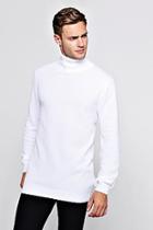 Boohoo Smart Cotton Roll Neck Jumper