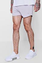 Boohoo Runner Short With Man Signature Embroidery