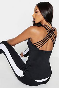 Boohoo Fit Strappy Back Running Vest