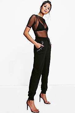 Boohoo Eva Embellished Pocket Sweat Joggers