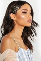 Boohoo 2 Pack Coin Hair Slides