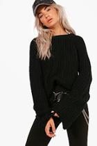 Boohoo Kate Wide Sleeve High Neck Jumper