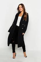 Boohoo Petite Utility Button Detail Trench Coat