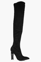 Boohoo Kayla Pointed Thigh High Boots
