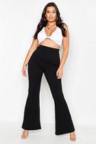Boohoo Plus Sculpting High Waisted Flared Trousers