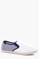 Boohoo Mix Panel Espadrilles White