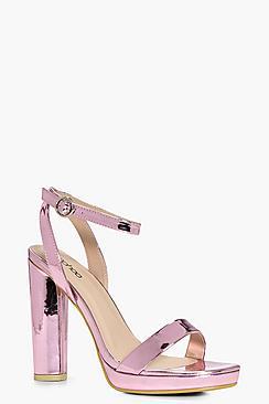 Boohoo Felicity Platform Two Part Heels