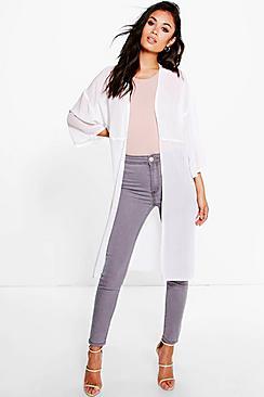 Boohoo Megan Pleated Duster