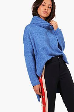 Boohoo Georgia Premium Roll Neck Oversized Jumper