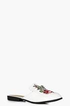 Boohoo Phoebe Embroidered Floral Mule