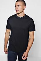 Boohoo Man Signature Embroidered Rib T-shirt