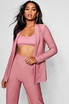 Boohoo Izzy Sparkle Stripe Blazer
