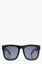 Boohoo Sophia Oversized Square Sunglasses Black