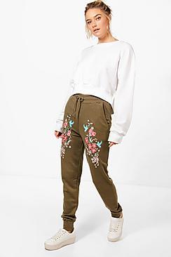 Boohoo Elise Embroidered Luxe Sweat Joggers