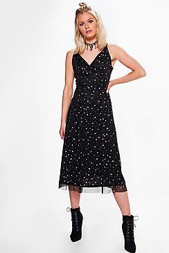 Boohoo Eliza Star Print Cami Dress