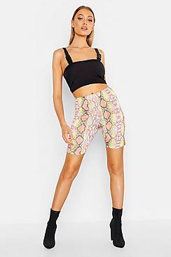 Boohoo Pastel Snake Cycling Short