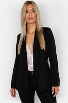 Boohoo Plus Tie Waist Blazer
