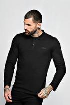 Boohoo Man Signature Long Sleeve Polo