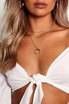 Boohoo Plus Holly Moon Layered Choker Necklace