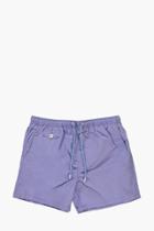 Boohoo Short Length Taslan Swim Shorts Lilac
