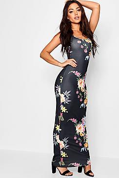 Boohoo Floral Maxi Dress