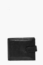 Boohoo Real Leather Wallet With Id Flap
