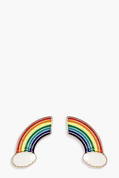Boohoo Libby Rainbow Kitsch Earrings