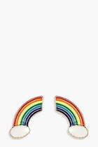 Boohoo Libby Rainbow Kitsch Earrings