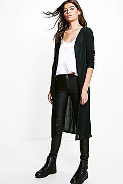 Boohoo Maisie Fine Knit Maxi Cardigan