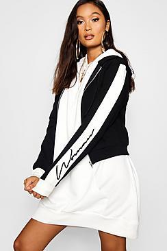 Boohoo Woman Slogan Hoody