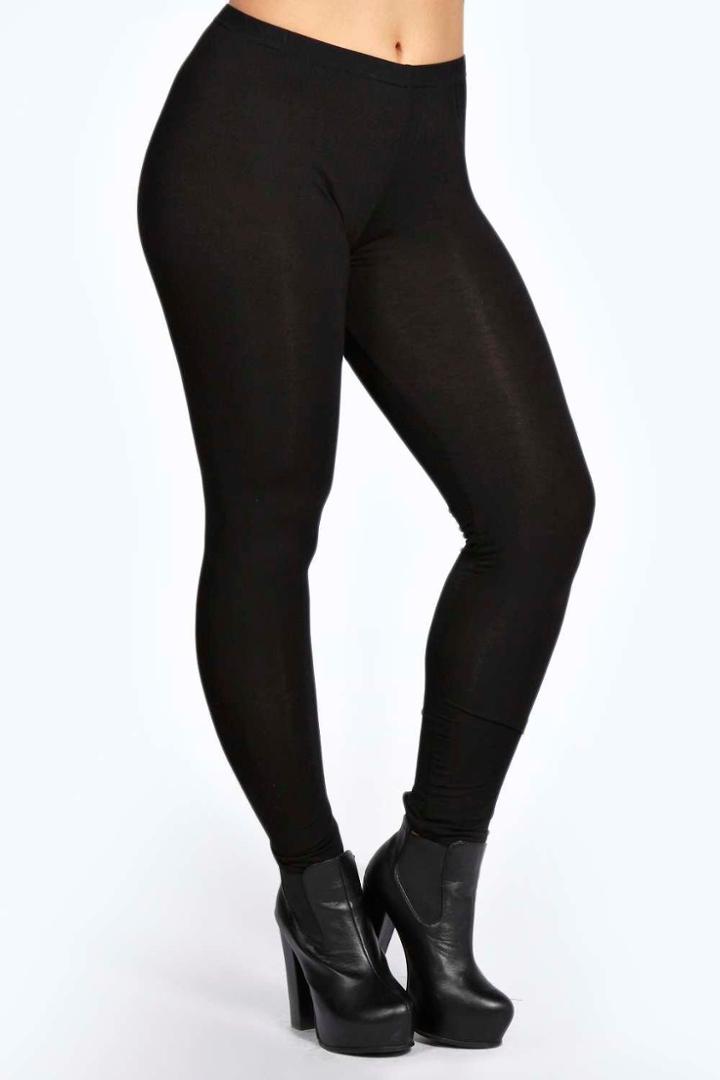 Boohoo Plus Gracie Basic Legging Black