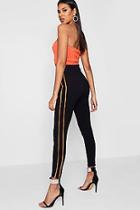 Boohoo Contrast Binding Stripe High Waist Legging