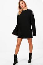 Boohoo Wide Sleeve Oversized Sweat Dress