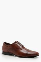 Boohoo Real Leather Punched Brogue