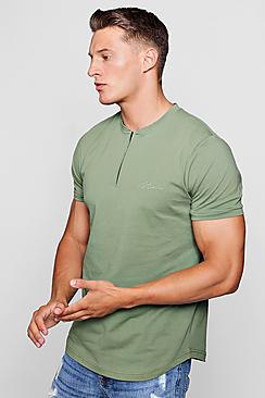 Boohoo Man Signature Zip Placket Polo