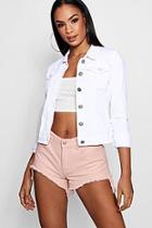 Boohoo Dollie Cotton Twill Jacket